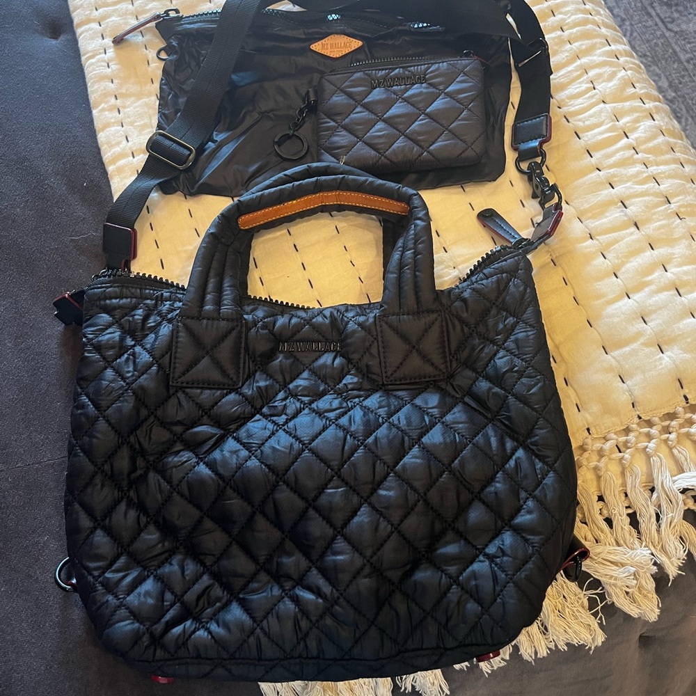 Mz wallace small sutton with pouch and card case